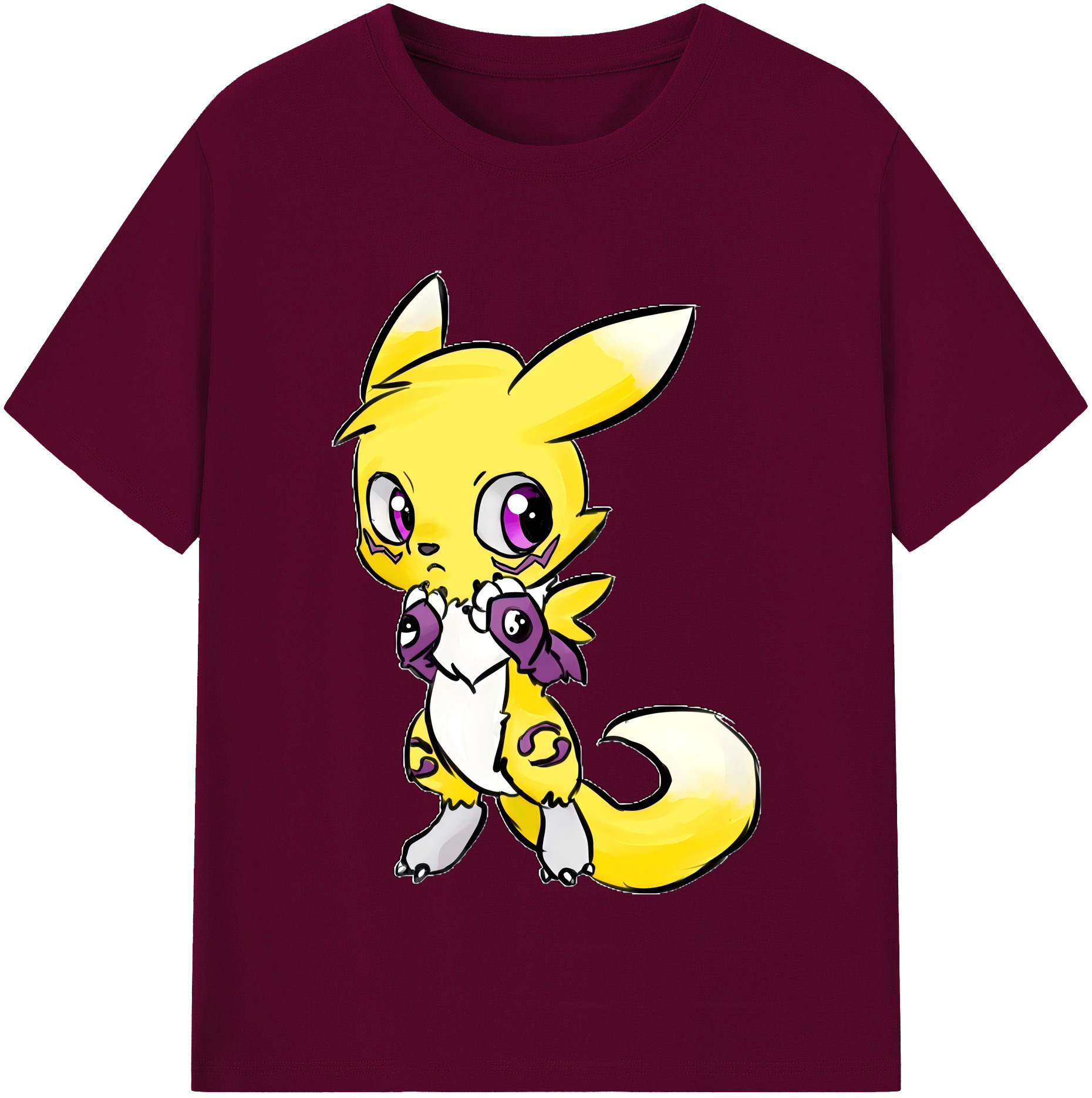 （画像用） Digimon デジタルモンスター/デジモン レディースカジュアルプリントTシャツ（綿100％）
